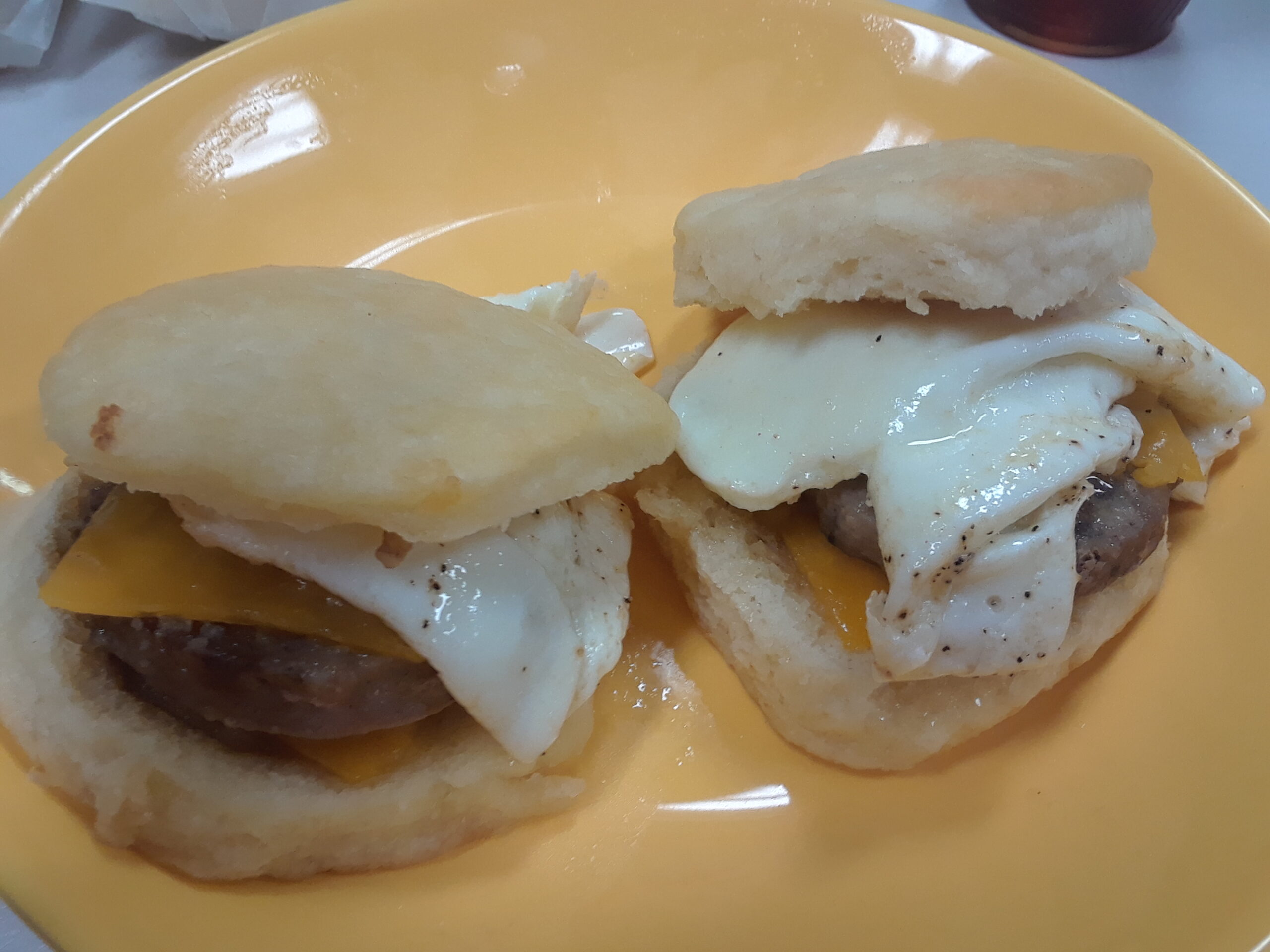 Sausage, Egg, and Cheese Biscuits are back! Sausage, Egg, and Cheese Biscuits are back!