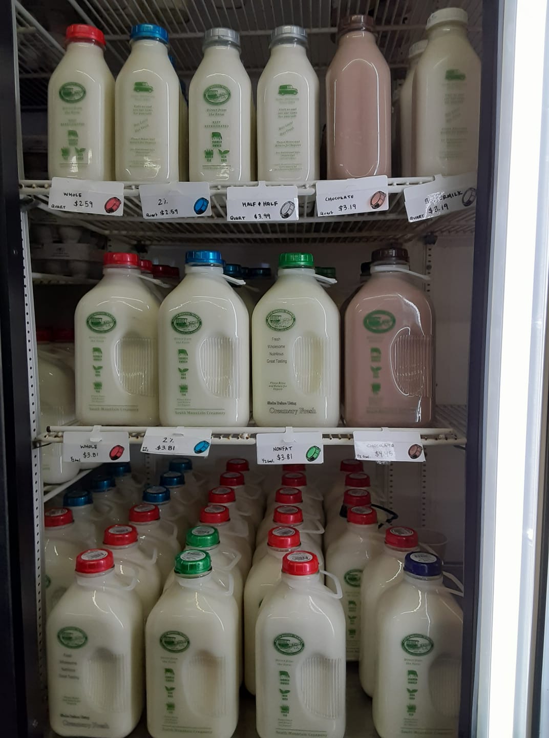 Milk from South Mountain Creamery has been delivered! Milk from South Mountain Creamery has been delivered!