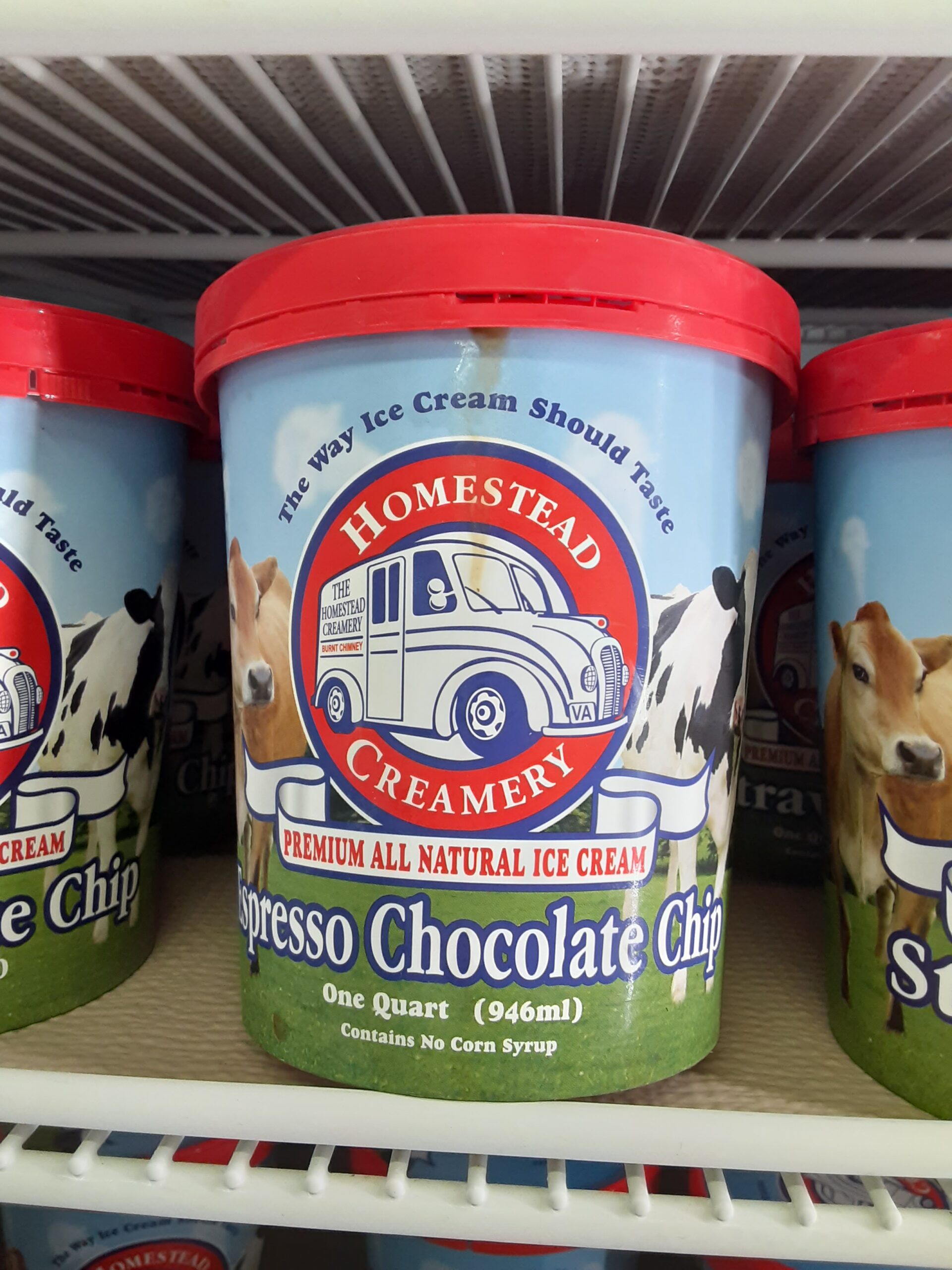 Homestead Ice Cream is here along with South Mountain Ice Cream. Try the Espresso Chocolate Chip, the Butter Pecan, and the Black Raspberry. Homestead Ice Cream is here along with South Mountain Ice Cream. Try the Espresso Chocolate Chip, the Butter Pecan, and the Black Raspberry.